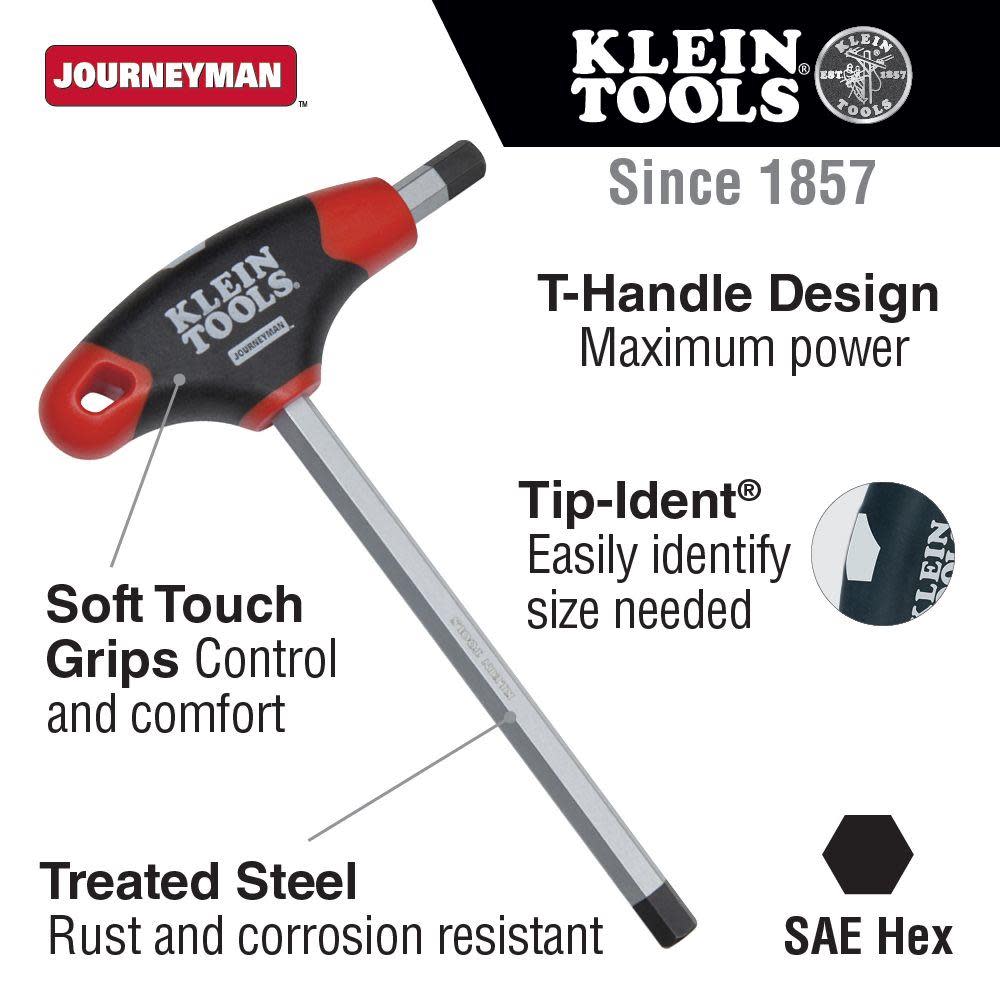 Klein Tools 1/2″ Hex Journeyman T-Handle 9″ - Flockneti
