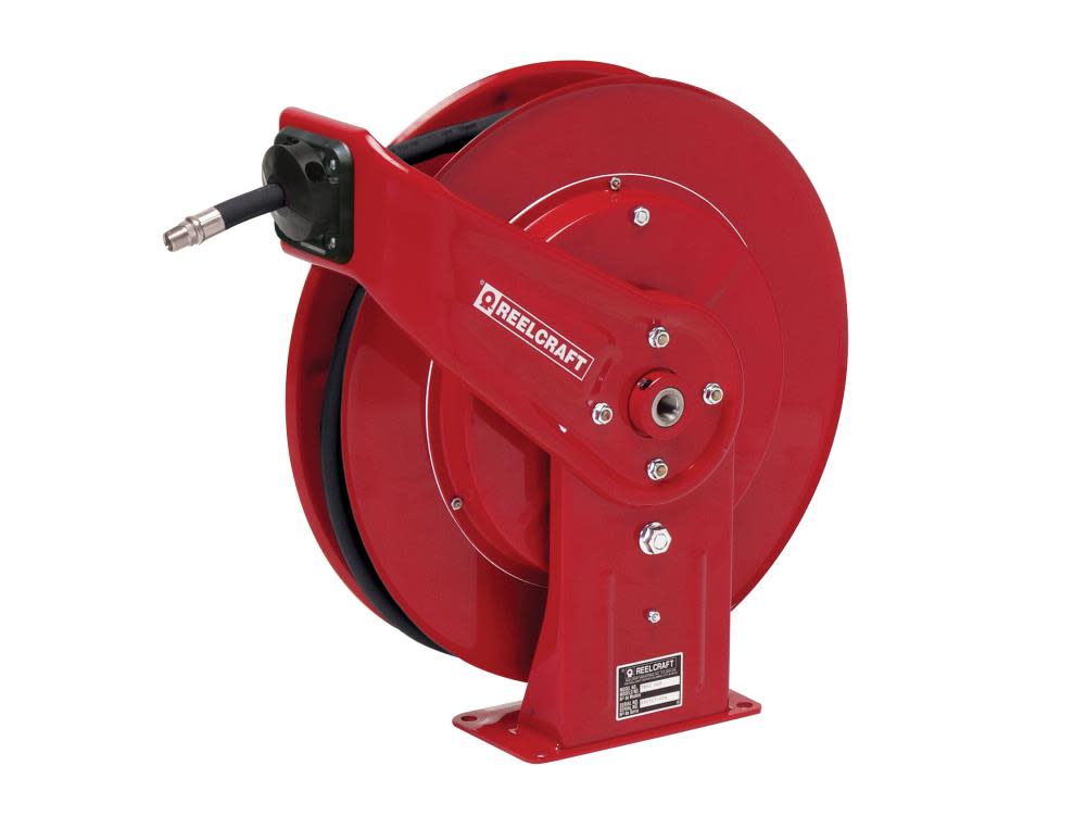 Reelcraft Fuel Hose Reel with Hose Steel Series 7000 3/4″ x 25′ - Flockneti