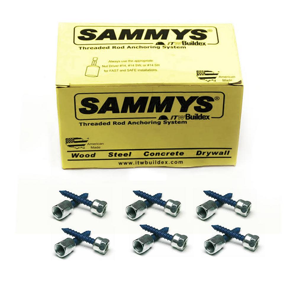 Nor Fast Progessive Fasteners 5/16 In. x 1-3/4 In. Vertical Rod Anchor Super Screw - Flockneti