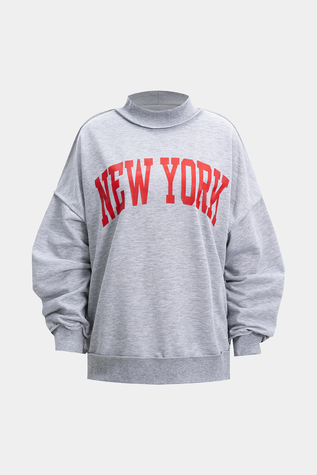 Letter Print Long Sleeve Sweatshirt - Flockneti
