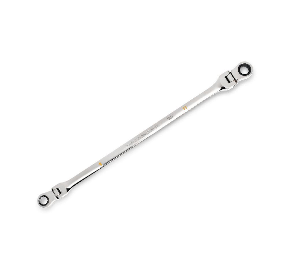 GEARWRENCH Ratcheting Wrench 90 Tooth 12 Point GearBox Double Flex 9x11mm - Flockneti