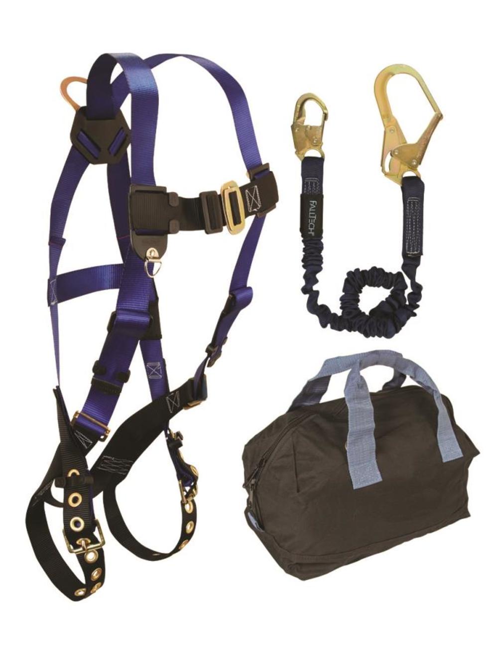 Falltech Fall Protection Starter Kit – 7016 Harness 8253 SAL 5005P Gear Bag - Flockneti