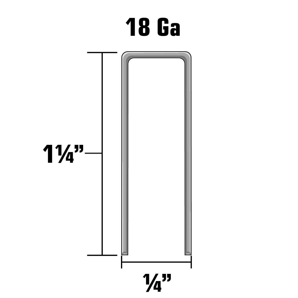 Metabo HPT Narrow Crown Staples 1 1/4″ x 1/4″ 18 Gauge - Flockneti