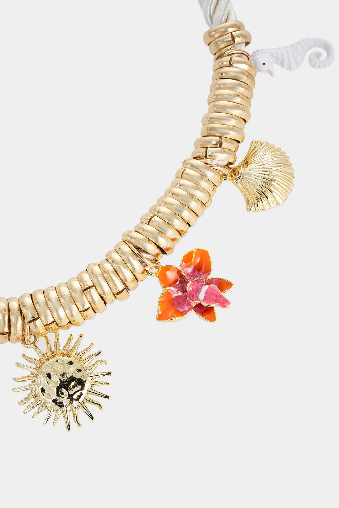 Metal Heart Shell-Shaped Necklace - Flockneti