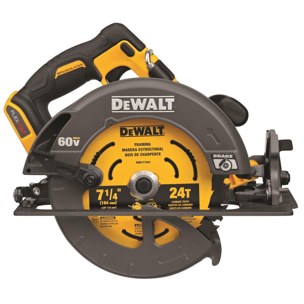 DEWALT FLEXV 60V MAX* 7 1/4″ Circular Saw with Brake Bare Tool - Flockneti
