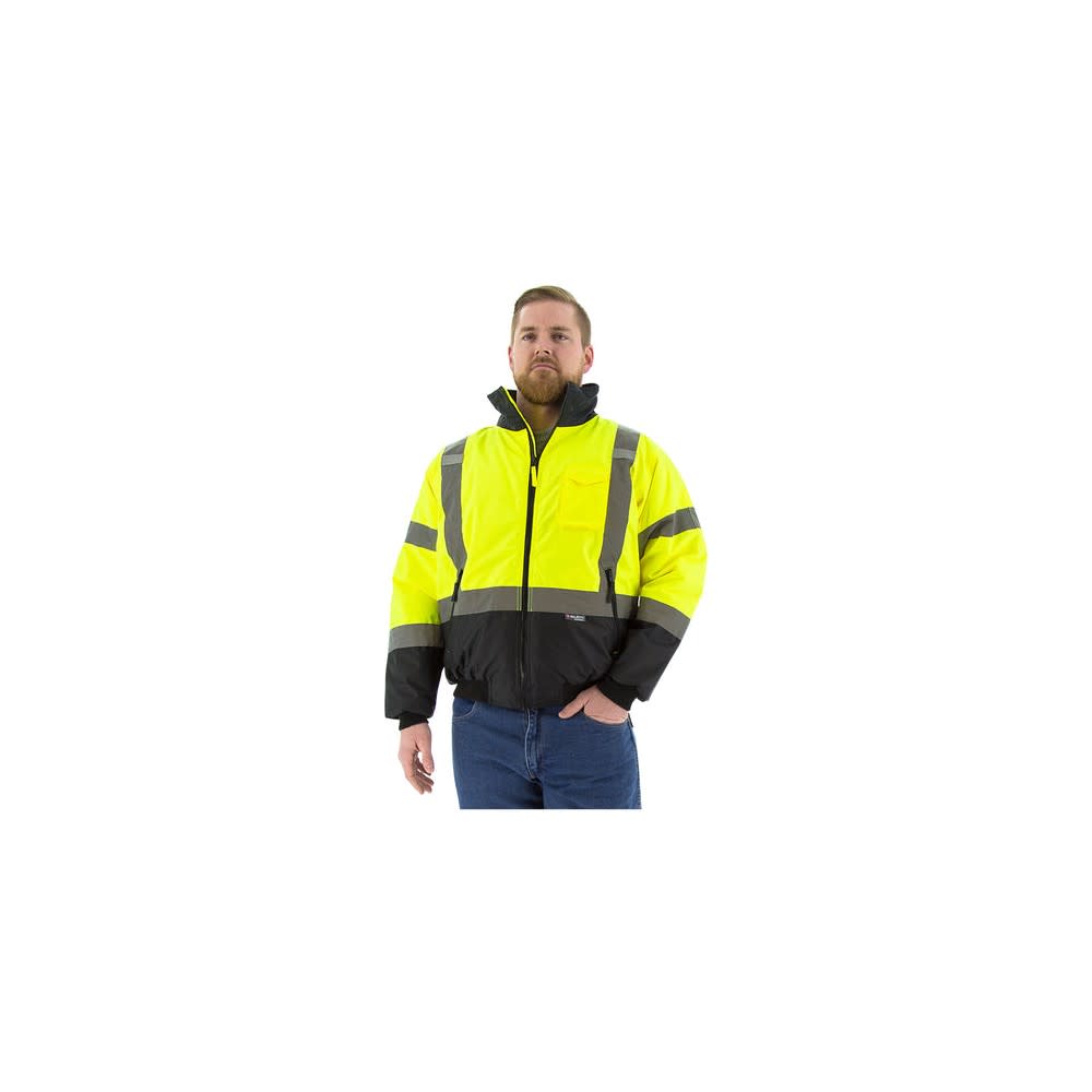 Majestic Glove Waterproof Jacket Hi-Vis Yellow 5X - Flockneti