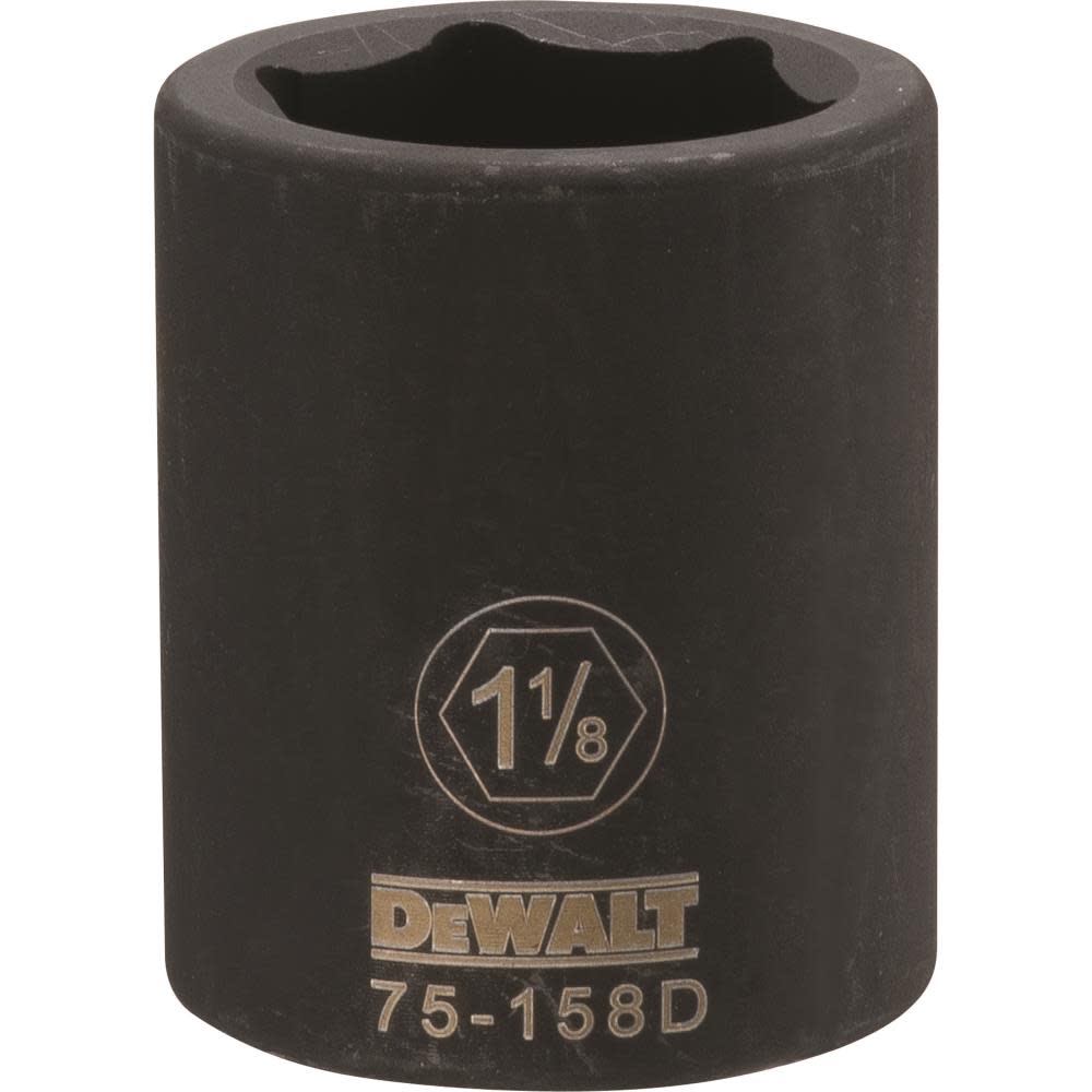 DEWALT 3/4 Drive X 1-1/8 6PT Standard Impact Socket - Flockneti