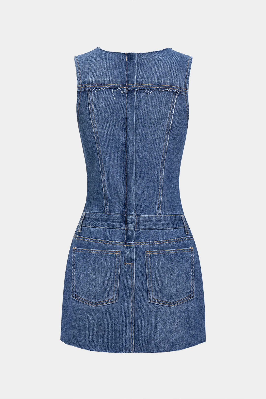 Denim Tank Sleeveless Dress - Flockneti