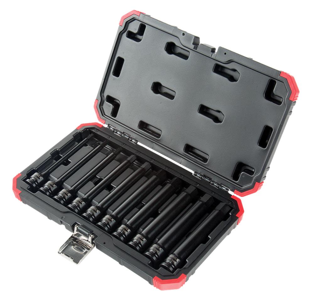 Sunex 1/2 In. Drive Metric Impact Hex Driver Set 10 Pc - Flockneti