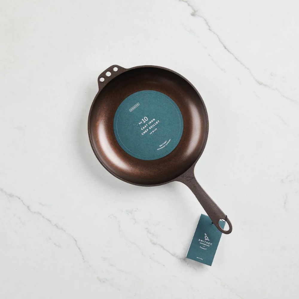 Smithey Ironware No. 10 Chef Skillet Cast Iron - Flockneti