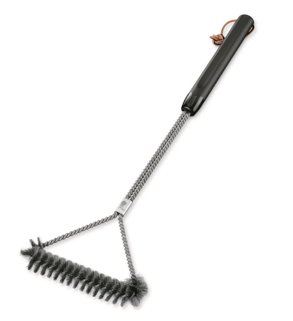 Weber Stainless Steel T-Style Grill Brush with 21In Handle - Flockneti