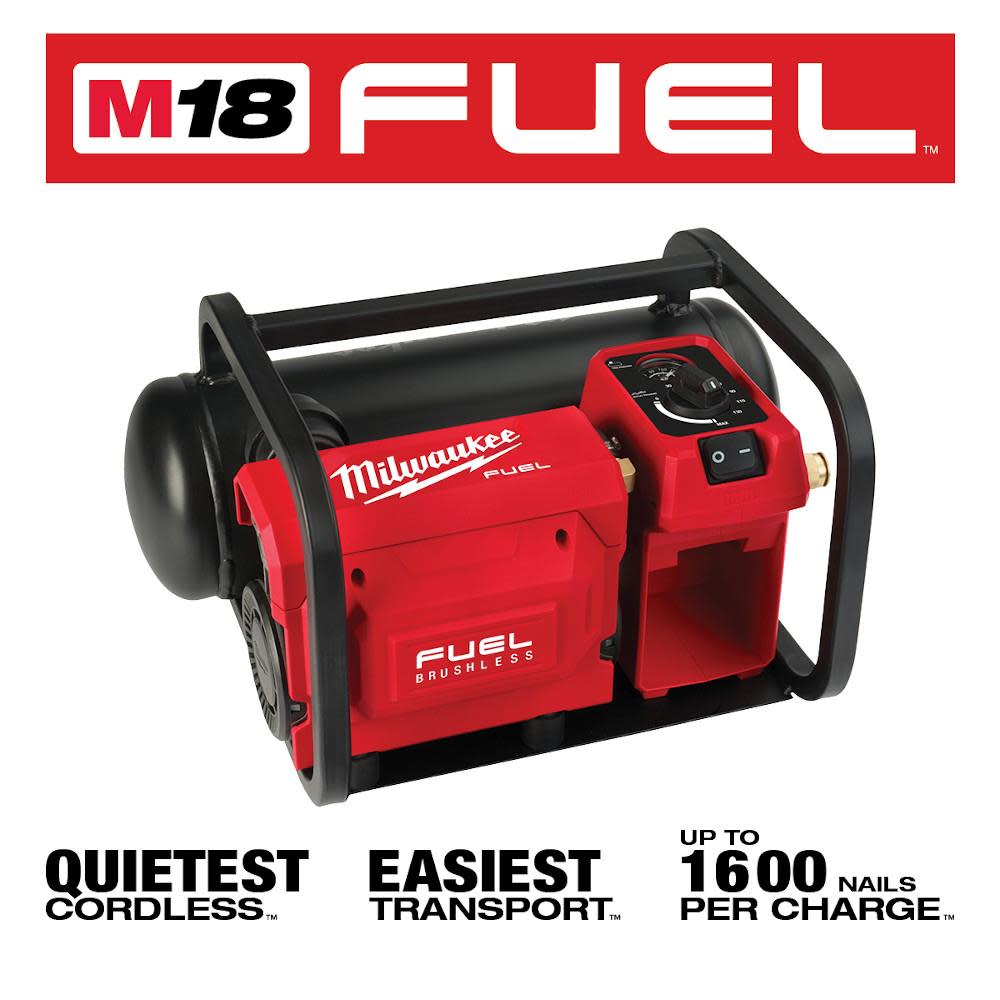 Milwaukee M18 FUEL Air Compressor 2 Gallon Reconditioned Bare Tool - Flockneti