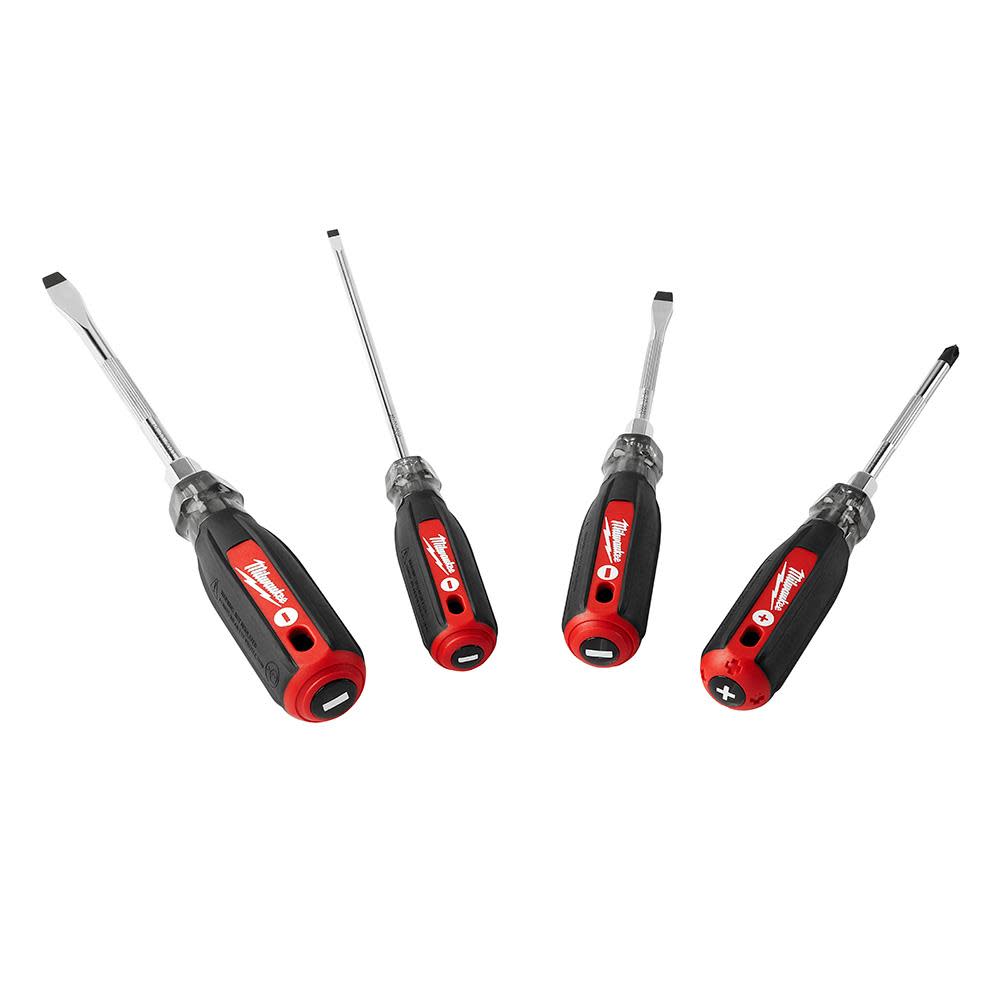 Milwaukee 4Pc Cushion Grip Screwdriver Kit - Flockneti