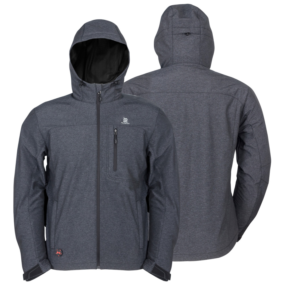 Mobile Warming Adventure Heated Jacket Men’s 7.4 Volt Heather Gray Large - Flockneti