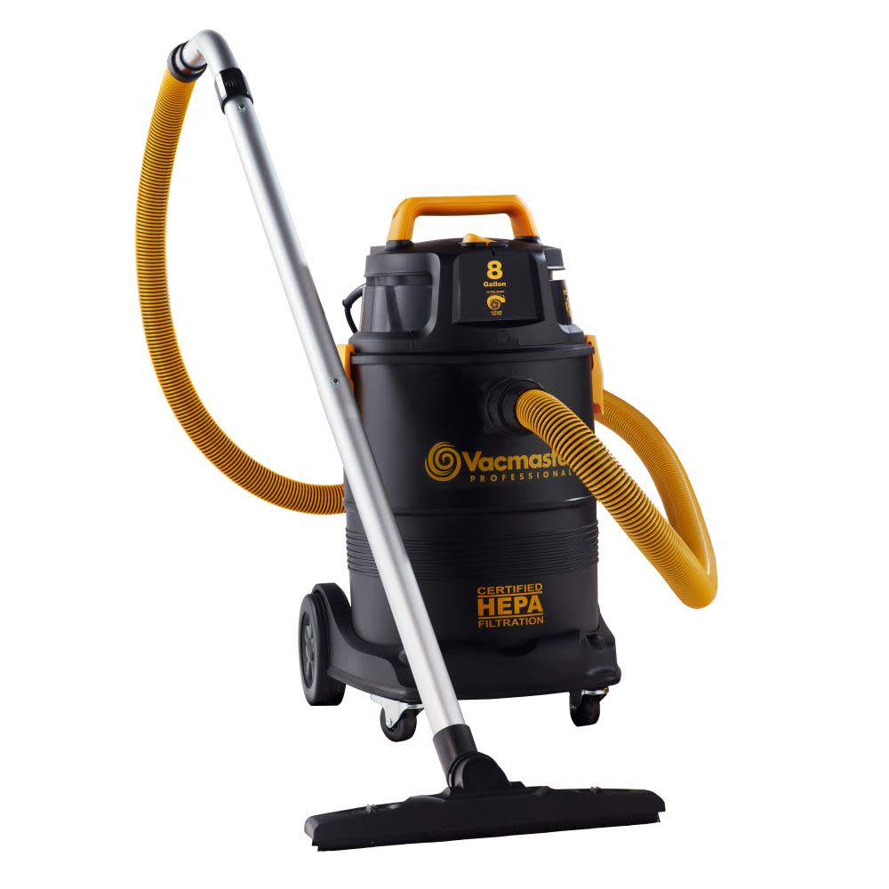 Vacmaster Industrial HEPA Certified Wet/Dry Vac 8 Gallon - Flockneti