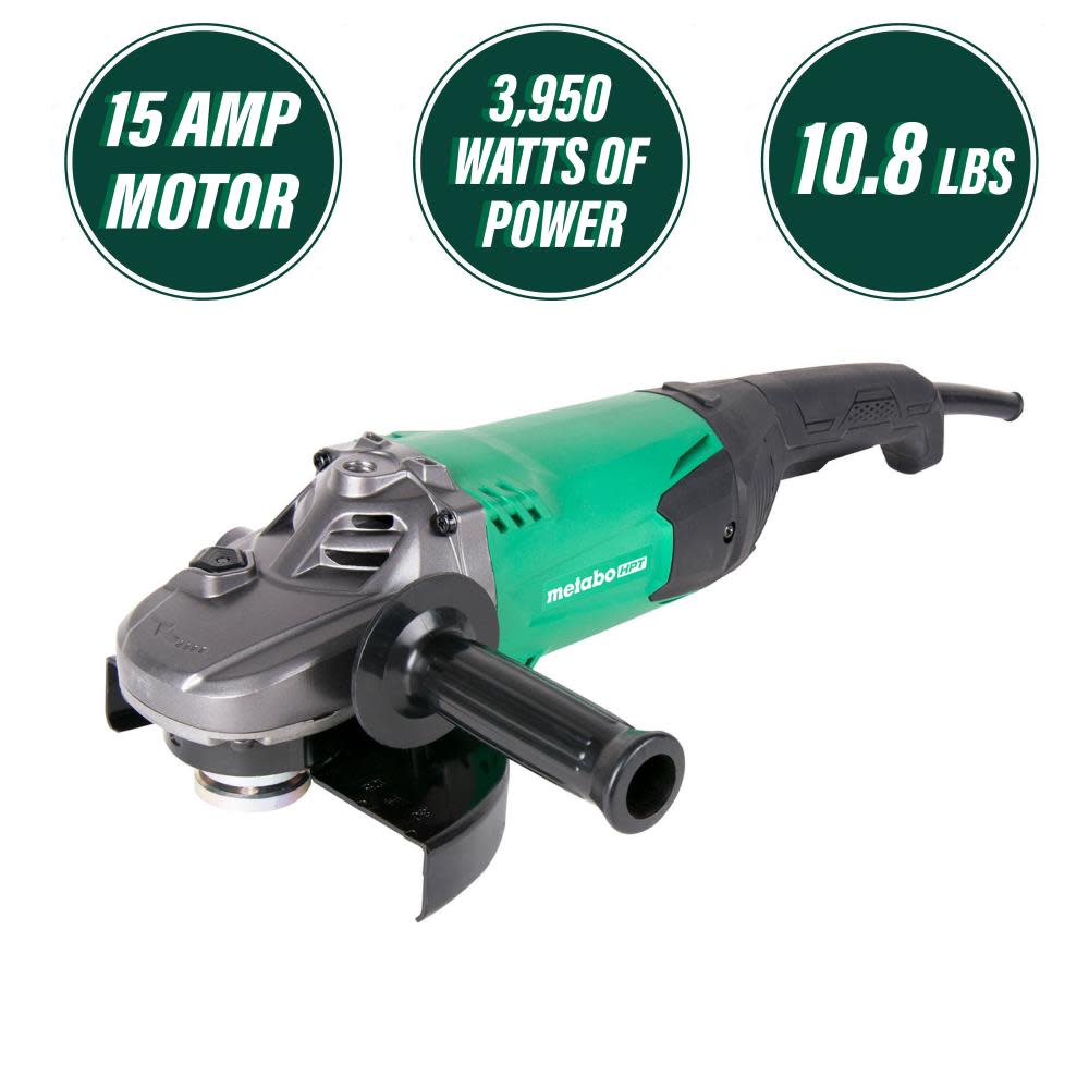 Metabo HPT 7 Inch Angle Grinder 15 AMP - Flockneti
