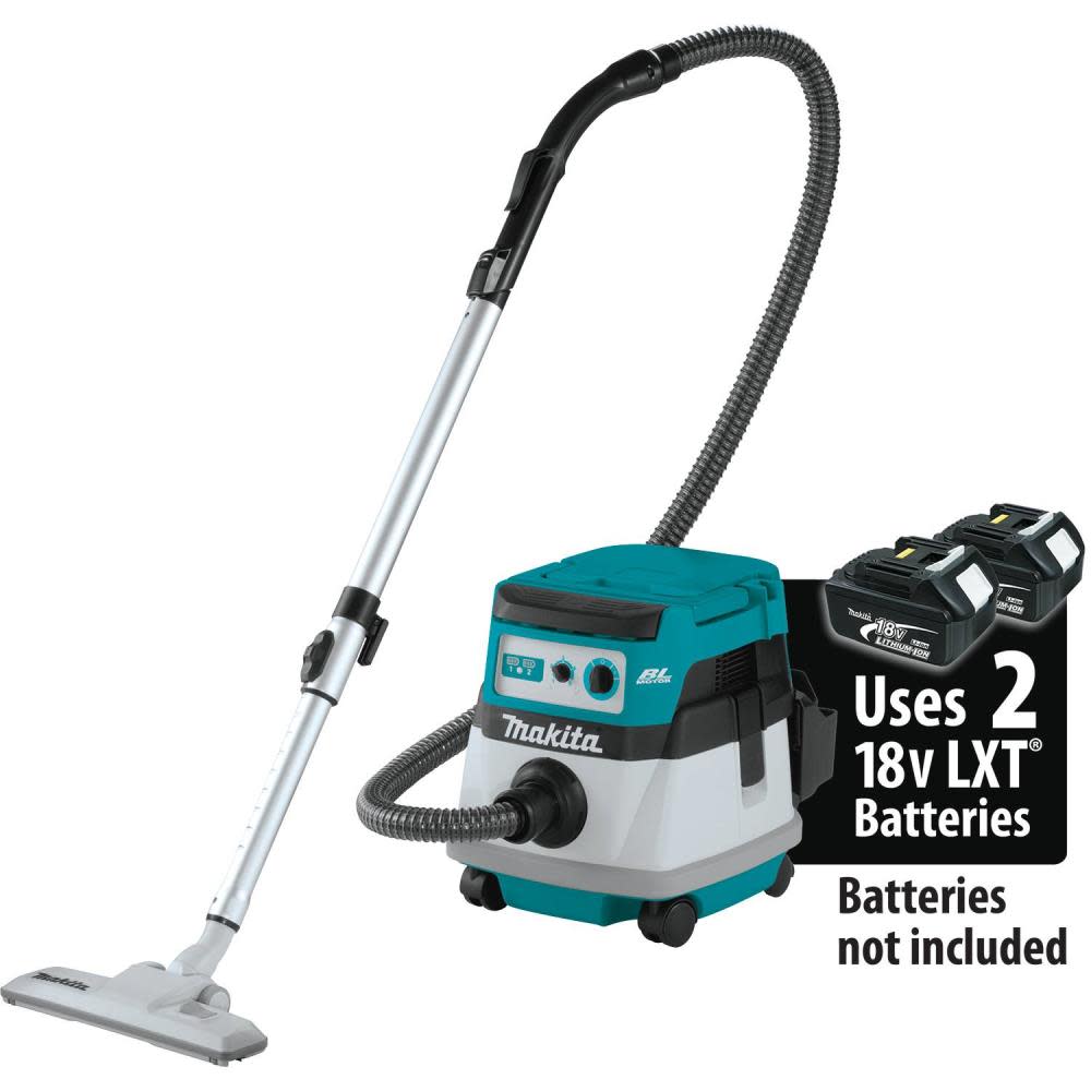Makita 18V X2 36V LXT 2.1 Gallon Wet/Dry Dust Extractor/Vacuum Bare Tool - Flockneti