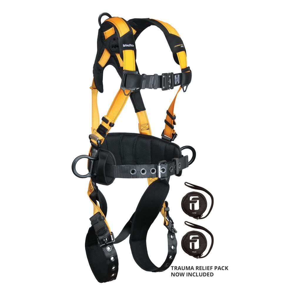 Falltech Journeyman Flex Aluminum 3D Belted Harness XL - Flockneti