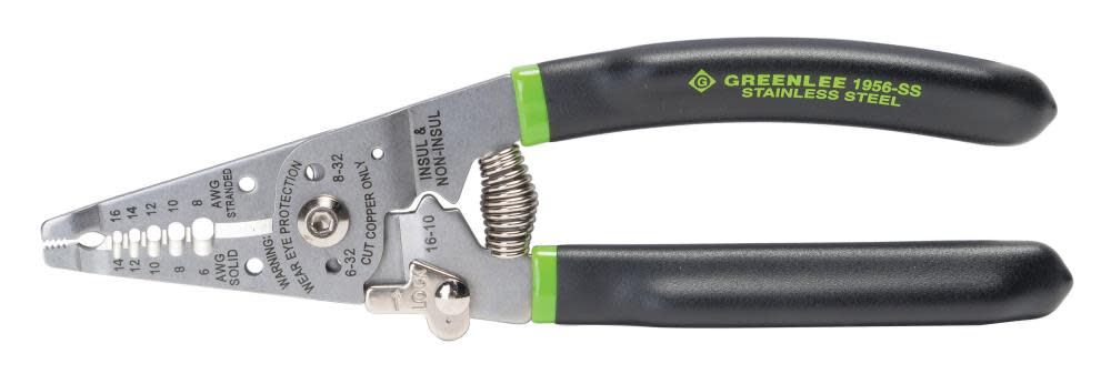 Greenlee 6-14 AWG Stainless Steel Wire Strippers - Flockneti