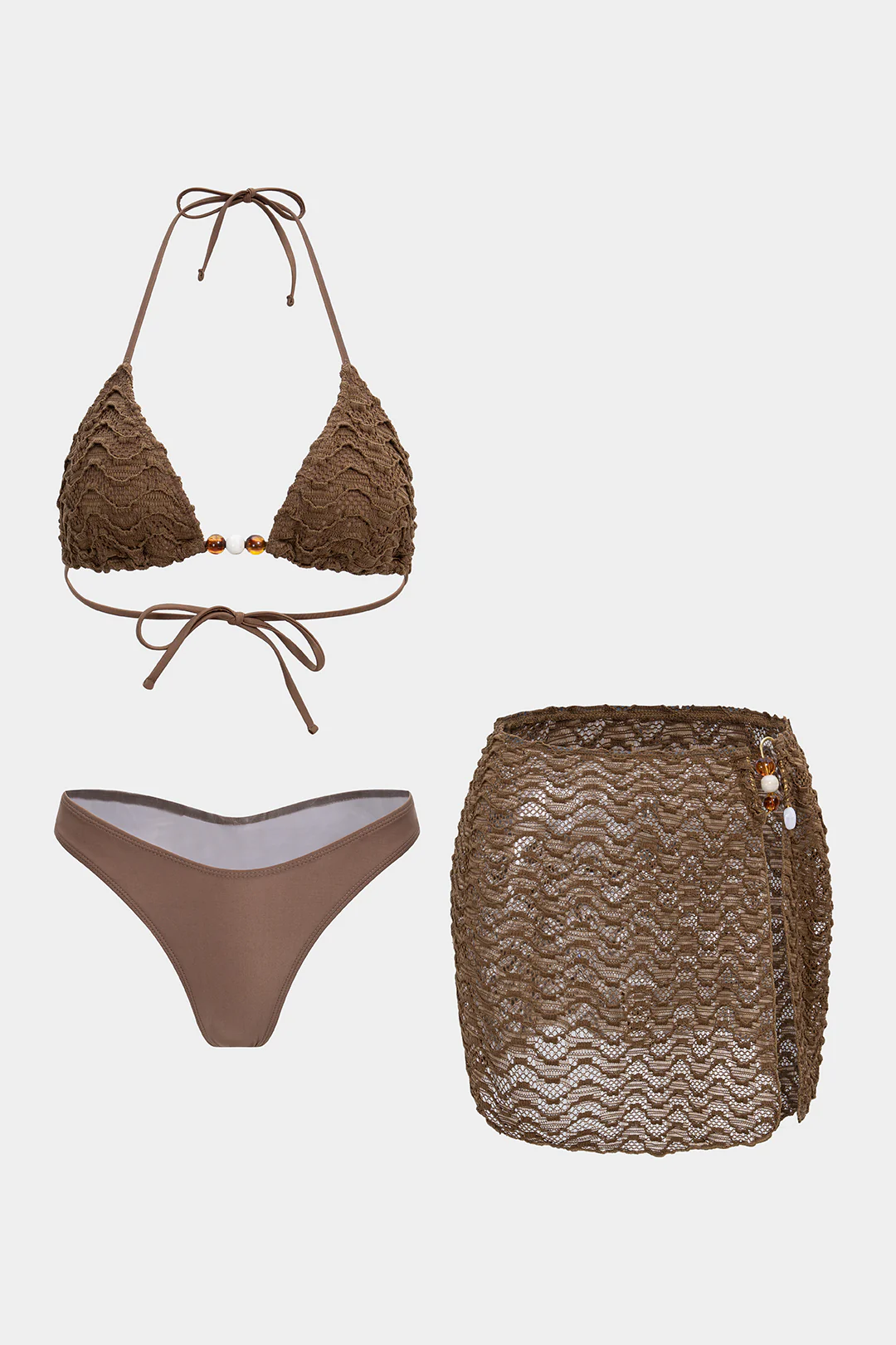 Strappy Tie Bikini Set - Flockneti