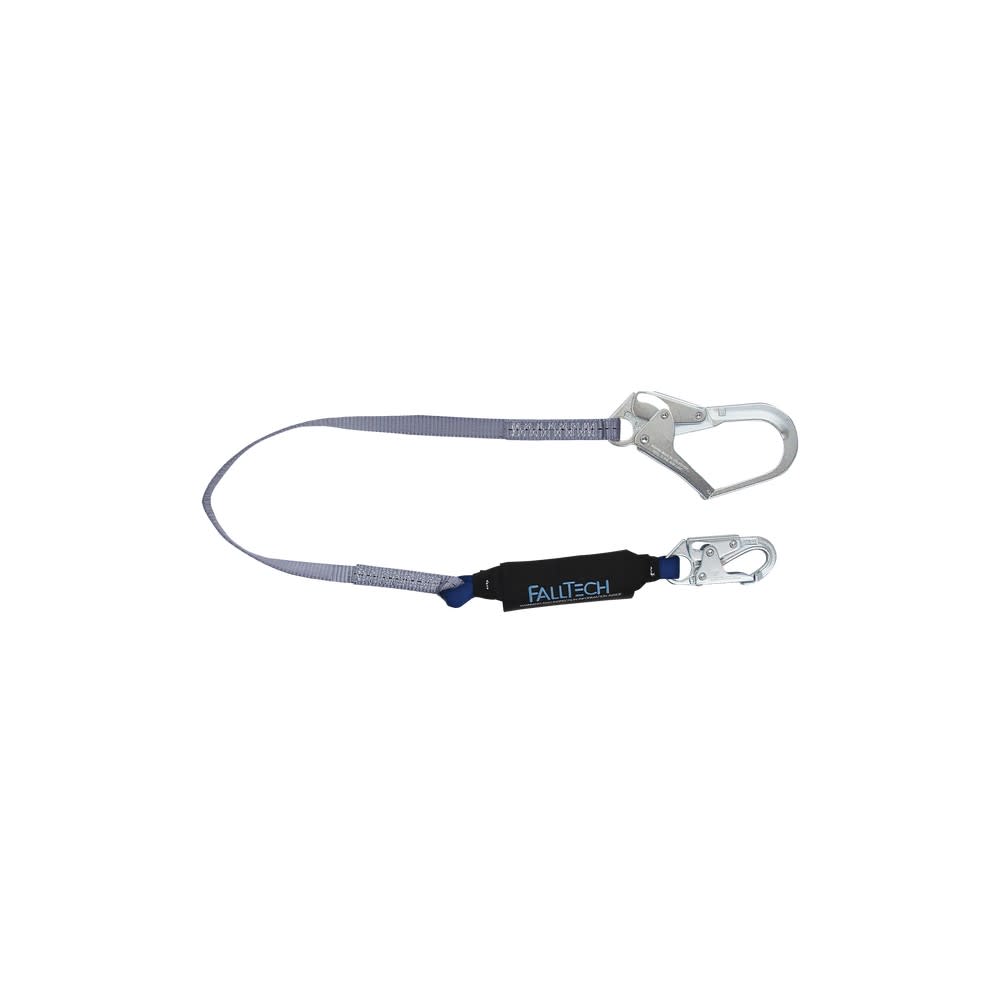 Falltech ViewPack 4′ Single Leg Energy Shock Absorbing Lanyard - Flockneti