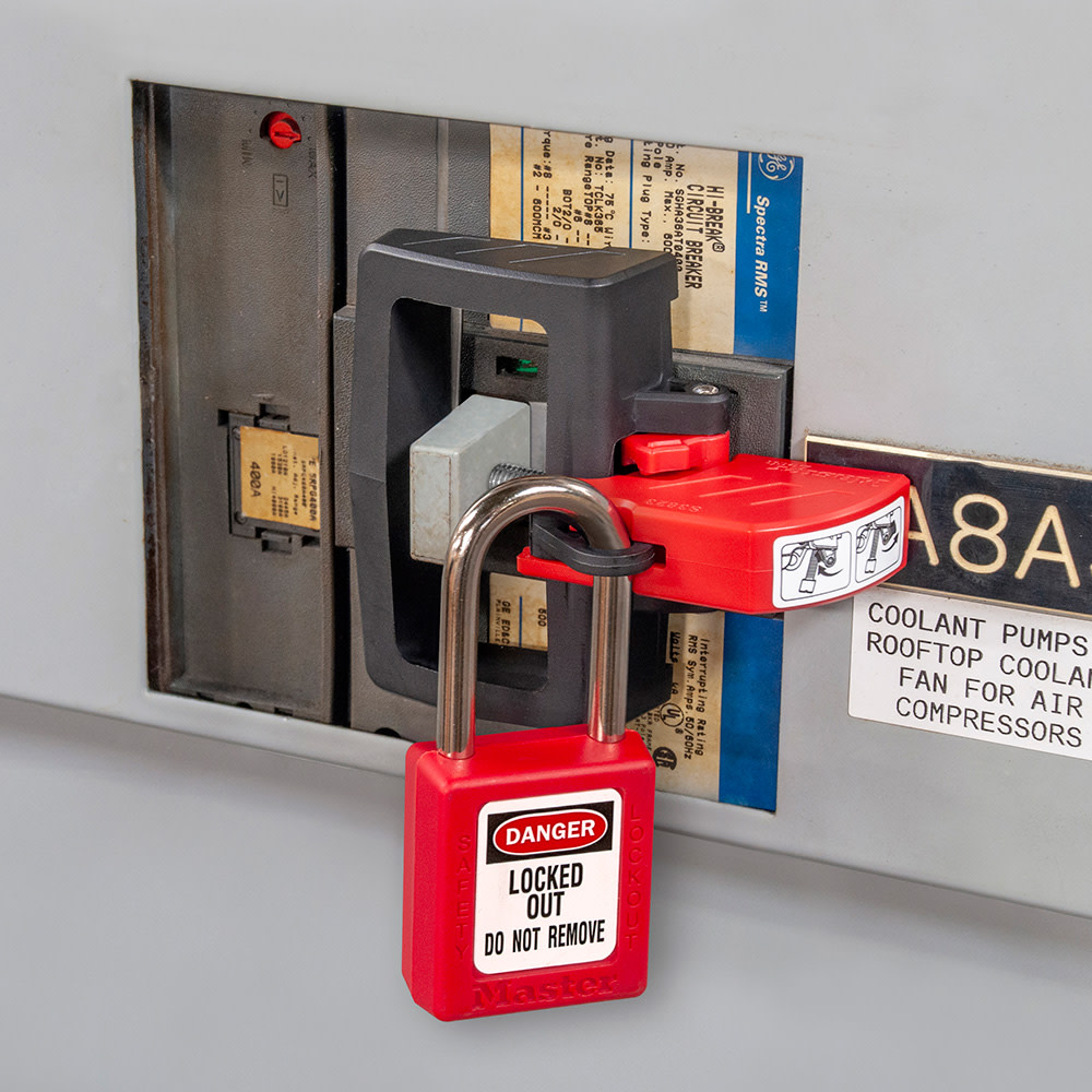 Master Lock Oversized Handle Circuit Breaker Lockout Device - Flockneti