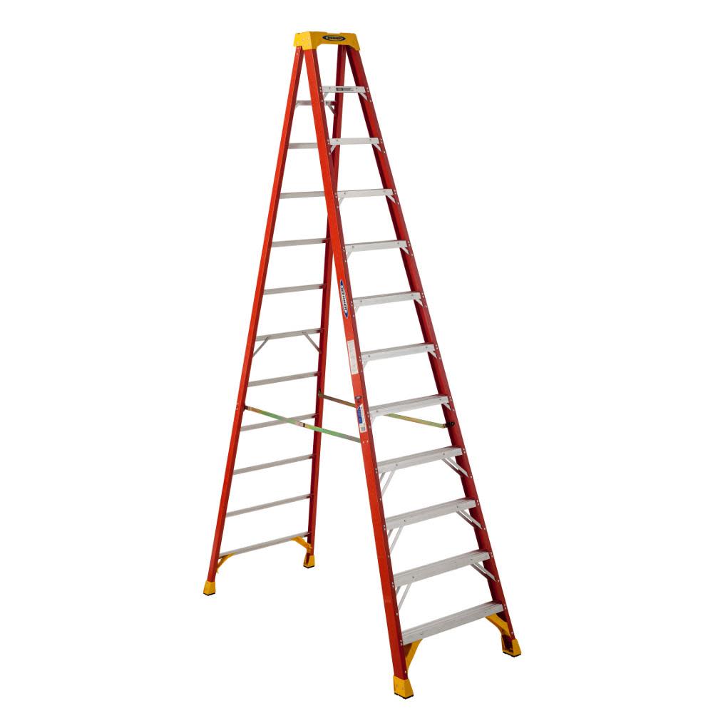 Werner 12ft Type IA Fiberglass Step Ladder 6212 - Flockneti