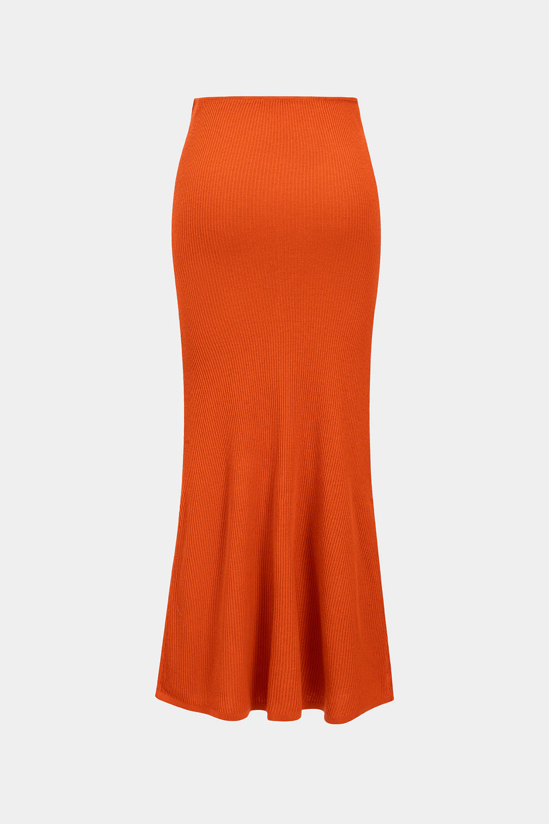 Solid Knit Slit Skirt - Flockneti
