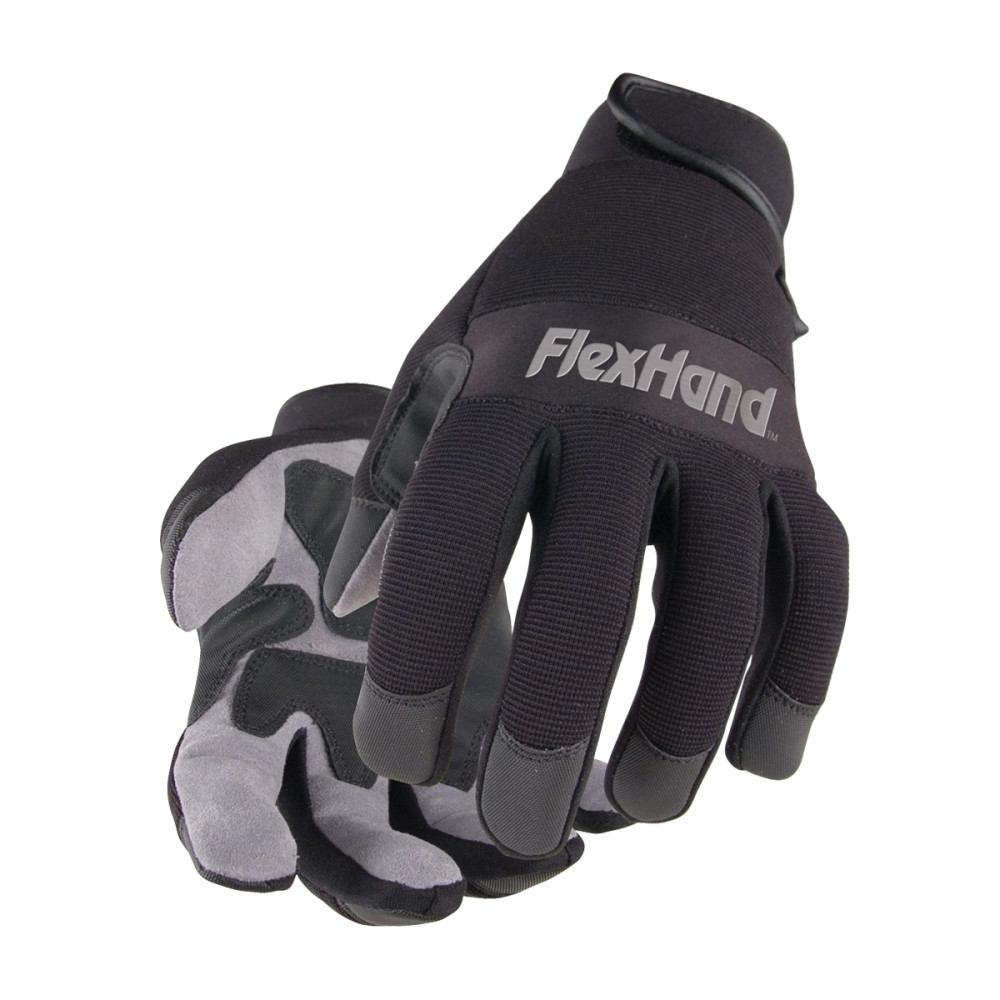 Black Stallion FlexHand Value-Priced Mechanics Gloves 2X - Flockneti