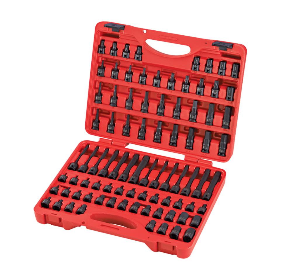 Sunex 3/8 In. Drive Master Hex Bit Impact Socket Set 84 Pc - Flockneti