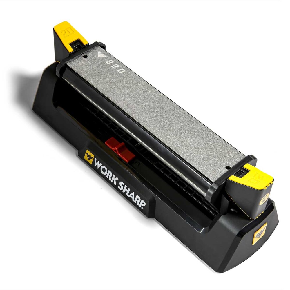 Work Sharp Angle Guided Benchstone Knife Sharpener with Tri-Brasive & Pivot - Flockneti