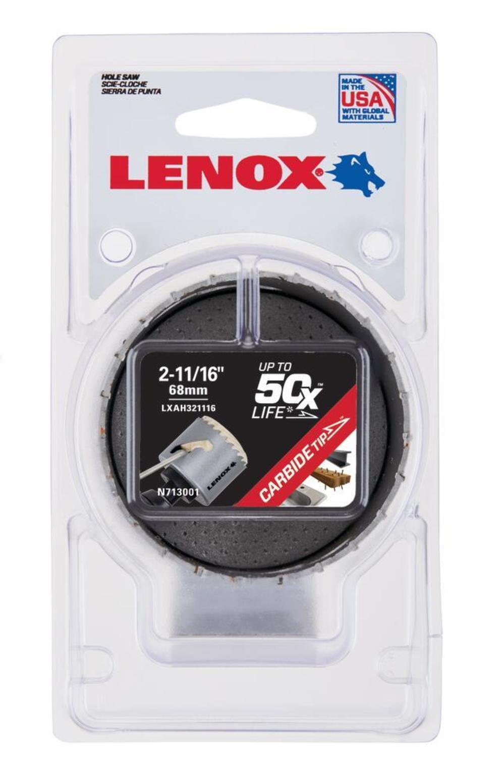 Lenox Hole Saw Carbide Tipped 2 11/16″ 68mm - Flockneti