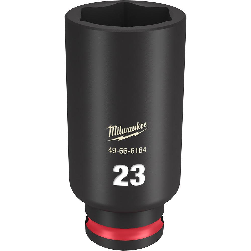 Milwaukee SHOCKWAVE Impact Duty Socket 3/8″ Drive 23MM Deep 6 Point - Flockneti