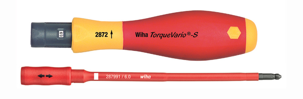 Wiha Insulated TorqueVario-S Handle 18-62 In/lbs - Flockneti