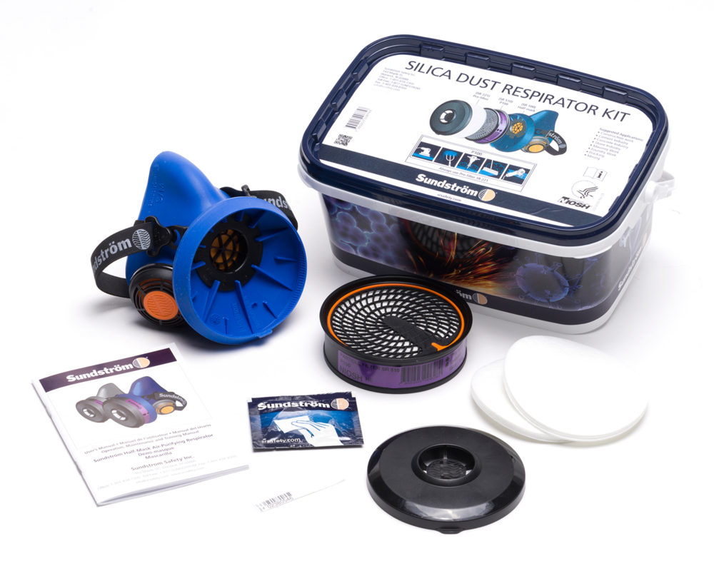 Sundstrom Safety Half Mask Air Purifying Respirator Silica Dust Kit – S/M - Flockneti