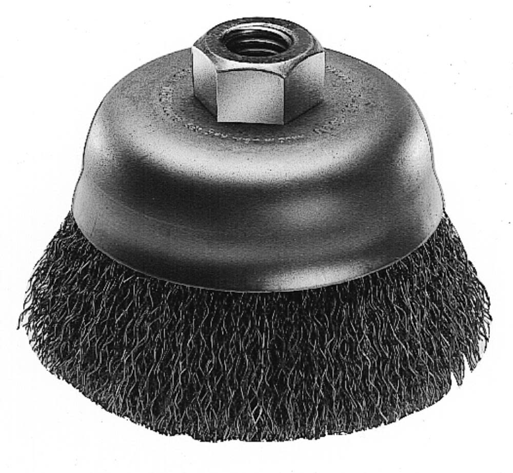 Milwaukee 4 in. Carbon Steel Crimped Wire Cup Brush - Flockneti