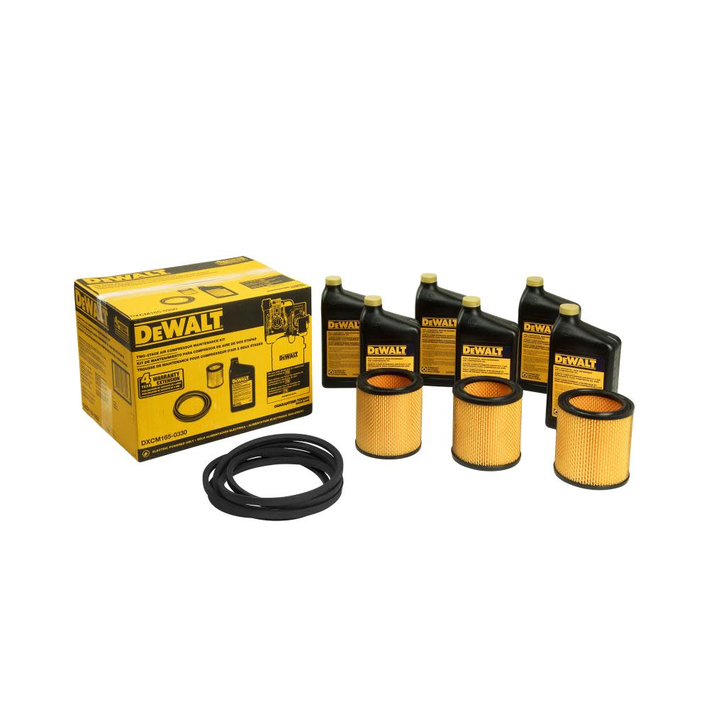 DEWALT Compressor Maintenance Kit 2-Stage 7.5 RHP – Electric Models Ending in 75 - Flockneti