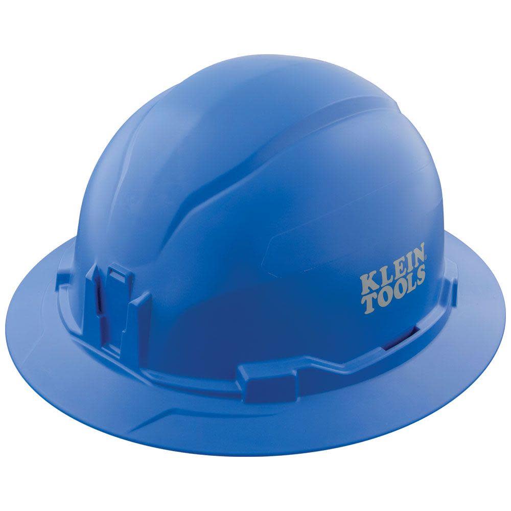 Klein Tools Hard Hat Non-vented Full Brim Blue - Flockneti