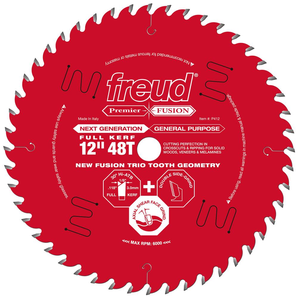 Freud 12″ Premier Fusion Blade - Flockneti