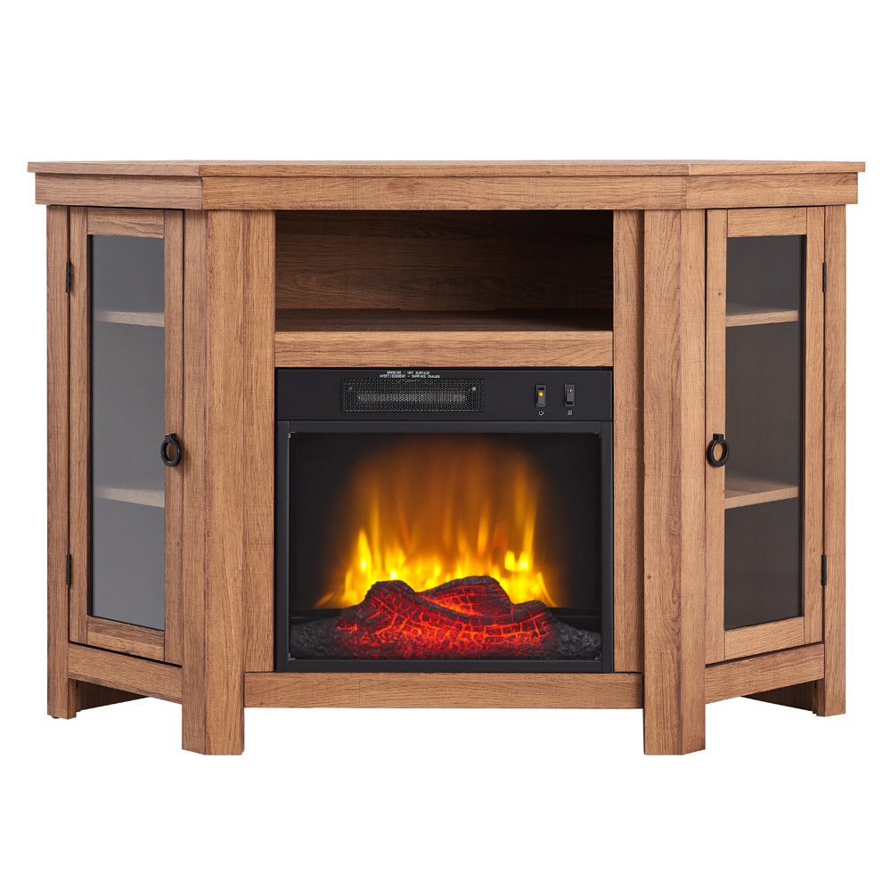Hearthpro Corner Media Electric Fireplace - Flockneti