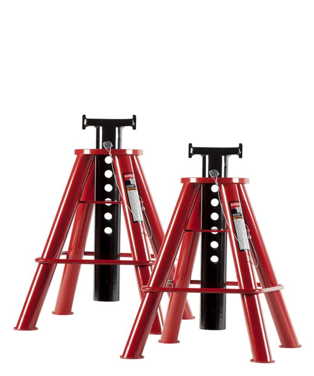 Sunex 10 Ton Medium Height Pin Type Jack Stands (Pair) - Flockneti