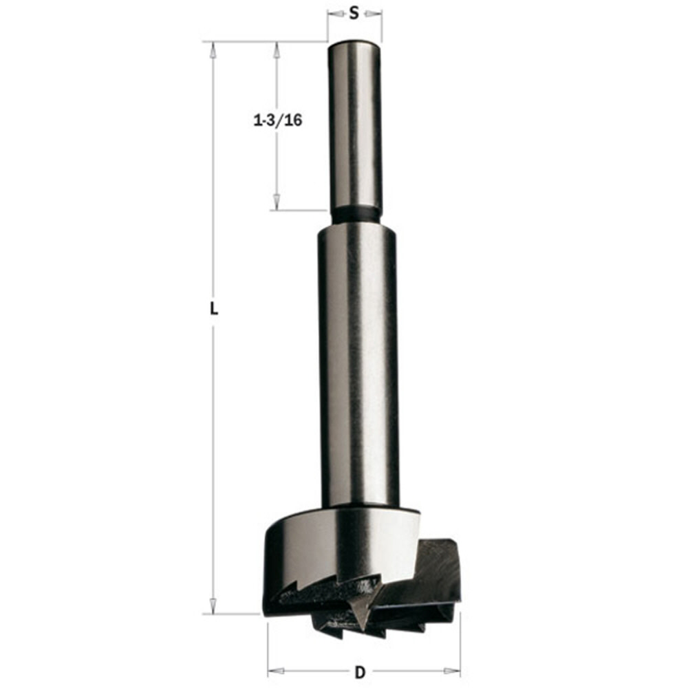 CMT Forstner Bit 1-1/8 In. - Flockneti