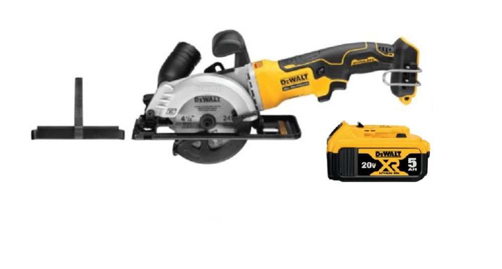 DEWALT Atomic 20V MAX 4 1/2″ Circular Saw with 5AH Battery Bundle - Flockneti