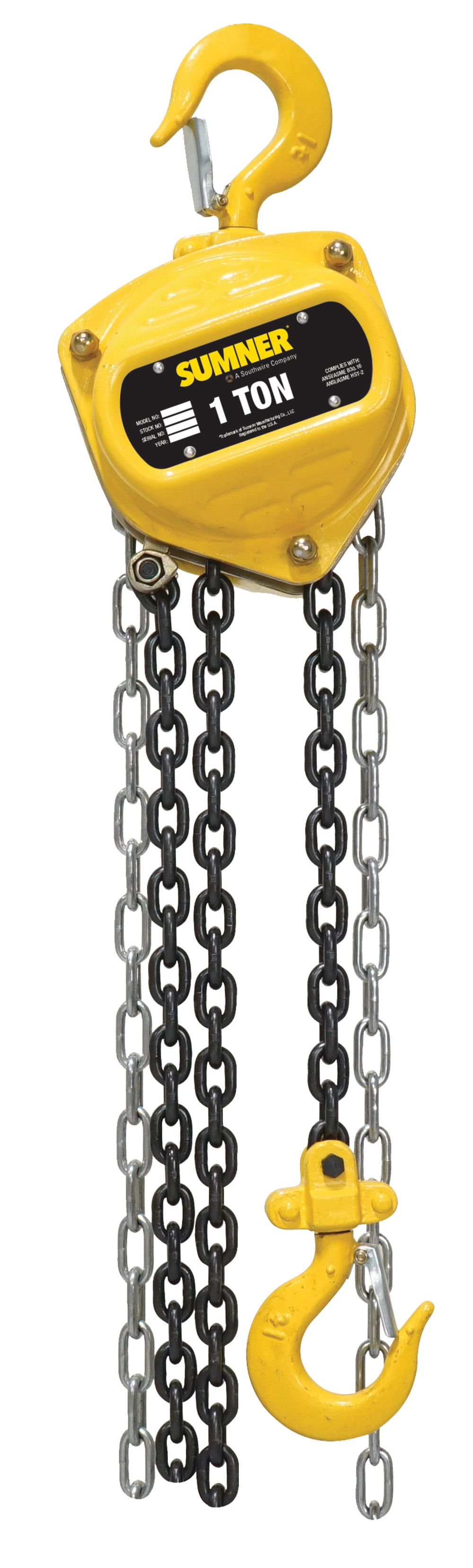 Sumner 1 Ton Chain Hoist with 15 ft. Chain Fall - Flockneti