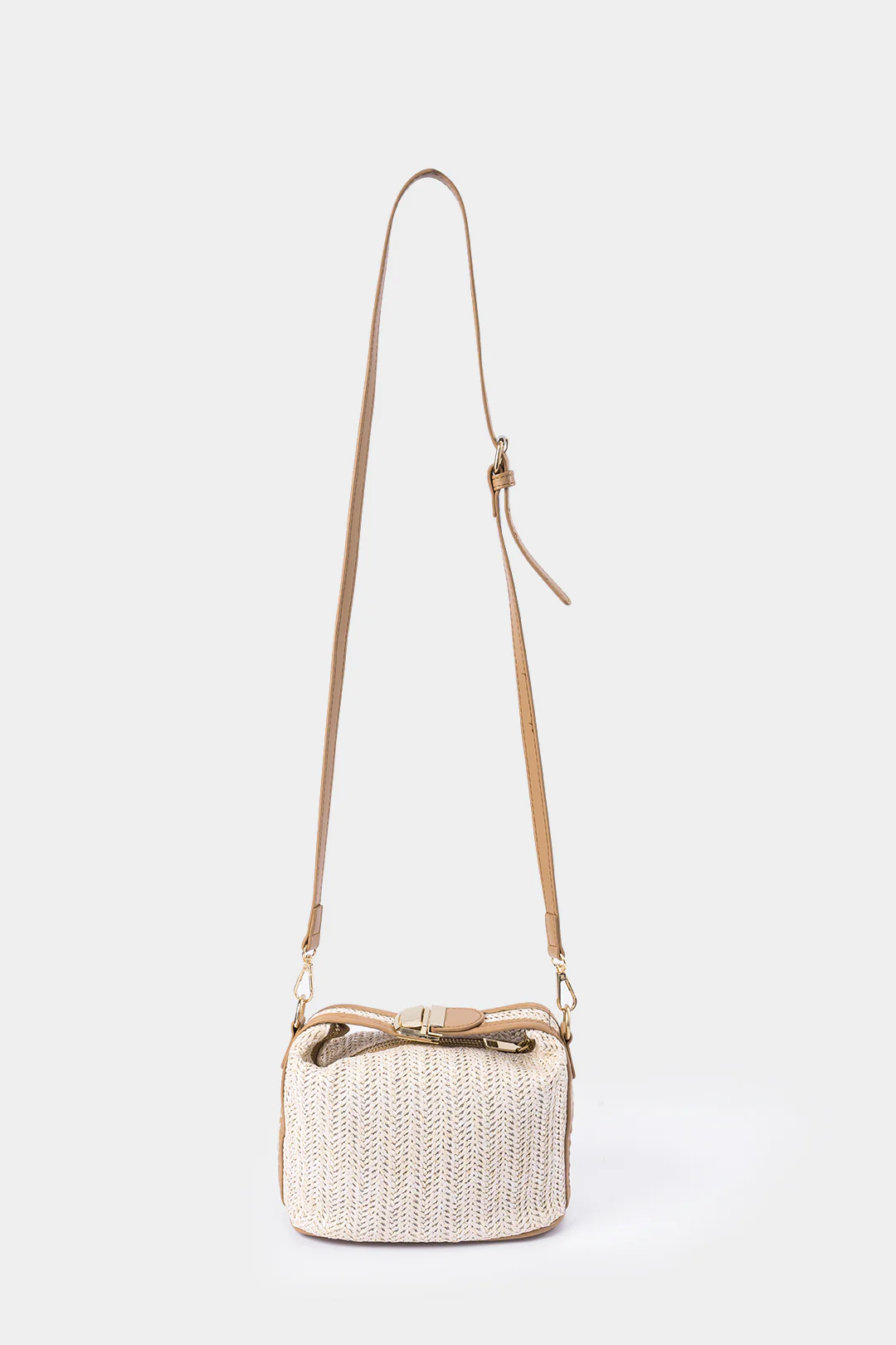 Woven Colorblock Crossbody Tote Bag - Flockneti
