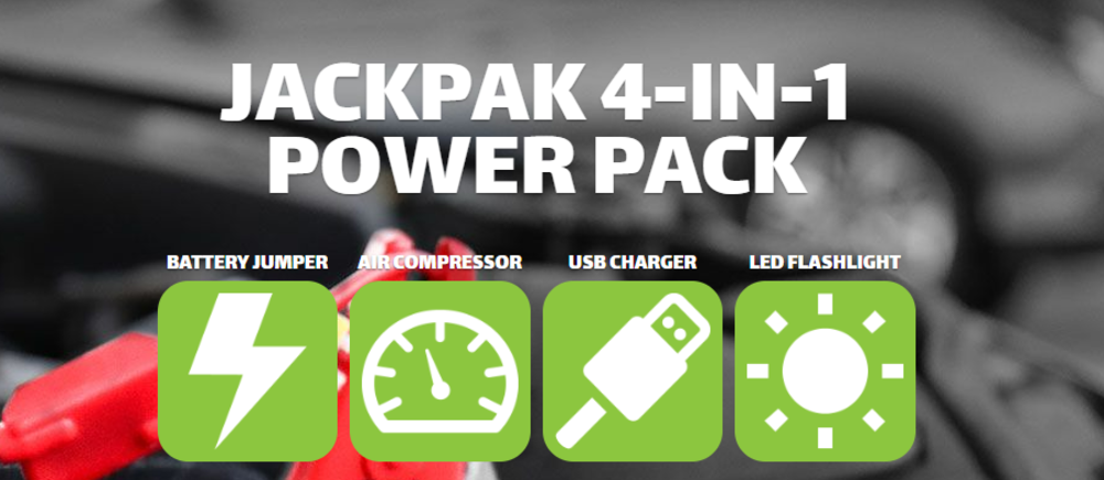 Jackpak 4 IN 1 Portable Power Pack - Flockneti