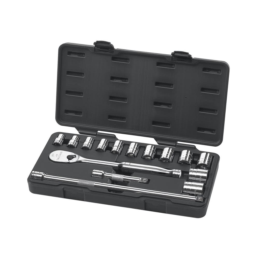 GEARWRENCH Mechanics Tool Set 15 pc 1/2-In Drive 6 Point SAE - Flockneti