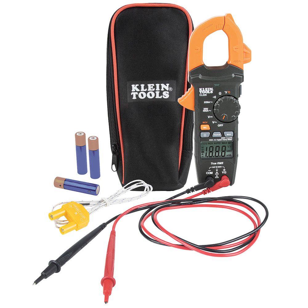 Klein Tools Digital Clamp Meter with Temp - Flockneti
