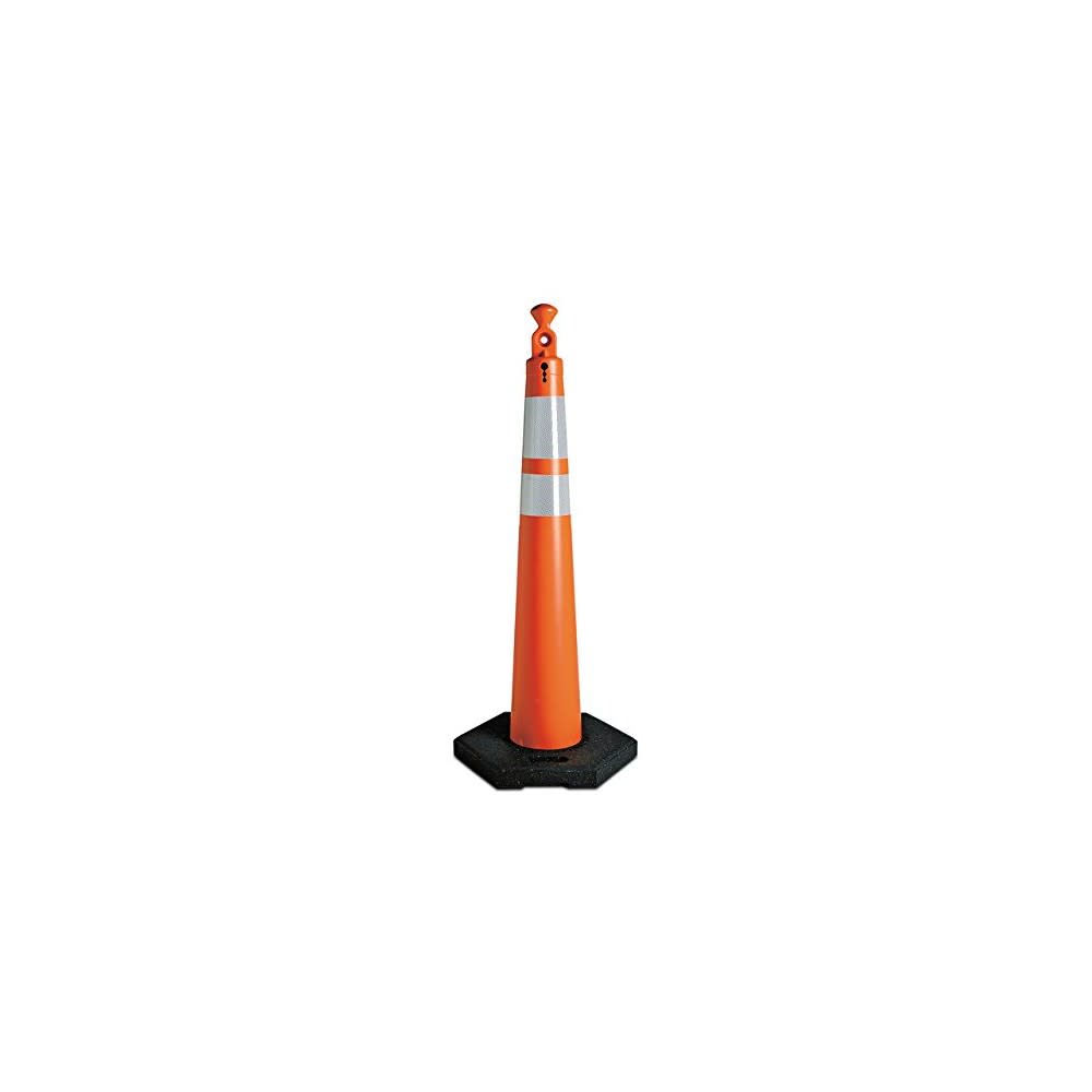 Vizcon 42″ Grabber Cone with Reflective Bands & 16 Lbs Base - Flockneti