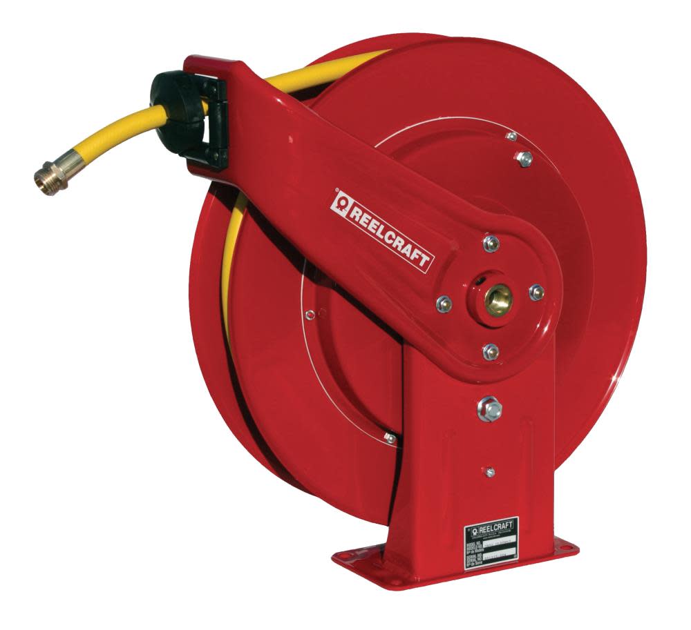Reelcraft Hose Reel with Hose Steel Series 7000 1/2″ x 50′ - Flockneti